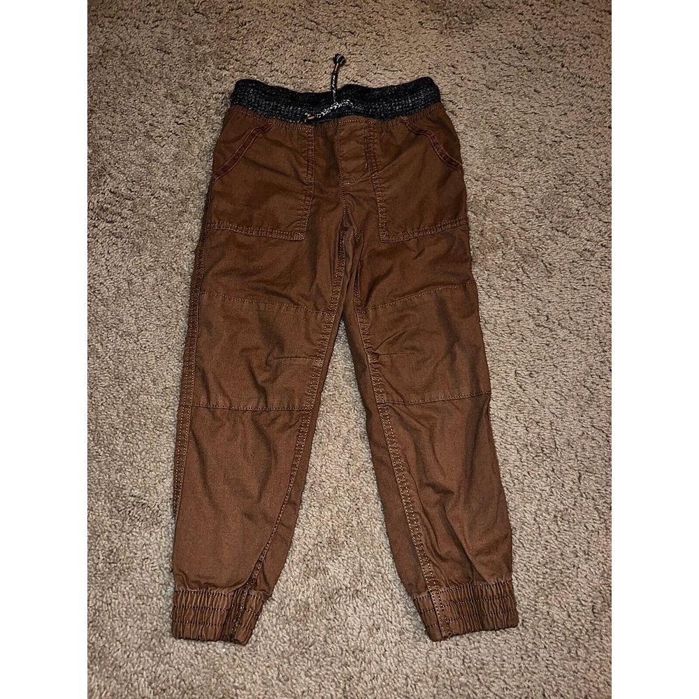 Sonoma Khaki Cargo Elastic Drawstring Waist‎ Pants Boys Sz 5
